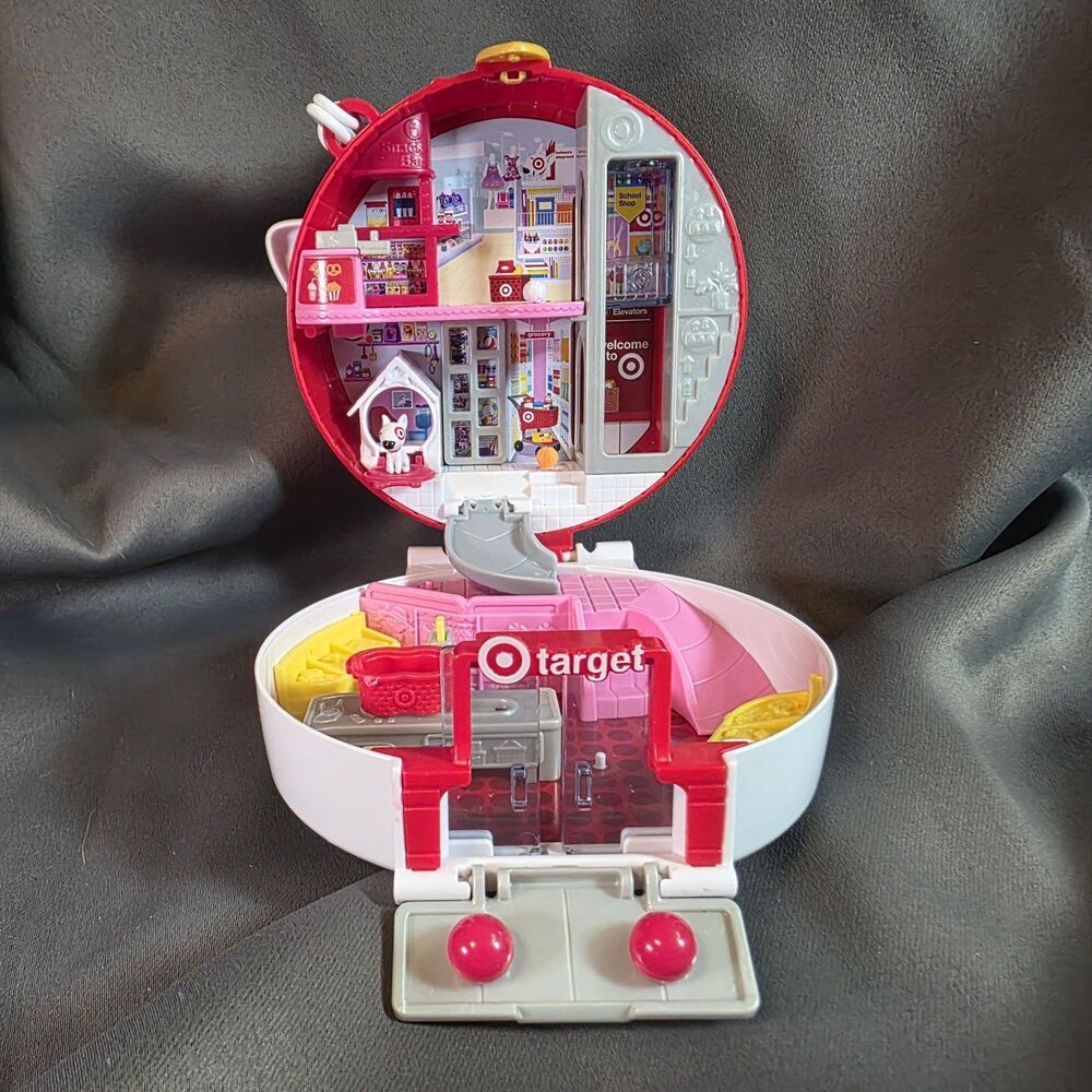 Polly Pocket Target Bullseye Adventure Compact Playset Incomplete 2024 Exclusive
